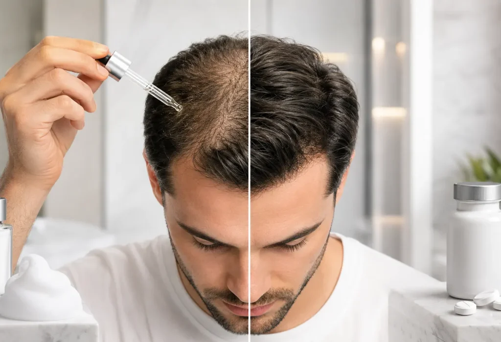 Minoxidil and finasteride